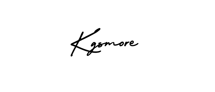 How to make Kgsmore name signature. Use AmerikaSignatureDemo-Regular style for creating short signs online. This is the latest handwritten sign. Kgsmore signature style 3 images and pictures png