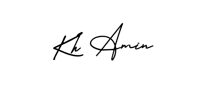 Make a beautiful signature design for name Kh Amin. Use this online signature maker to create a handwritten signature for free. Kh Amin signature style 3 images and pictures png