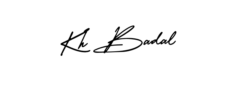 Similarly AmerikaSignatureDemo-Regular is the best handwritten signature design. Signature creator online .You can use it as an online autograph creator for name Kh Badal. Kh Badal signature style 3 images and pictures png