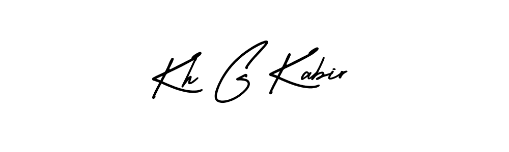 Make a beautiful signature design for name Kh G Kabir. Use this online signature maker to create a handwritten signature for free. Kh G Kabir signature style 3 images and pictures png