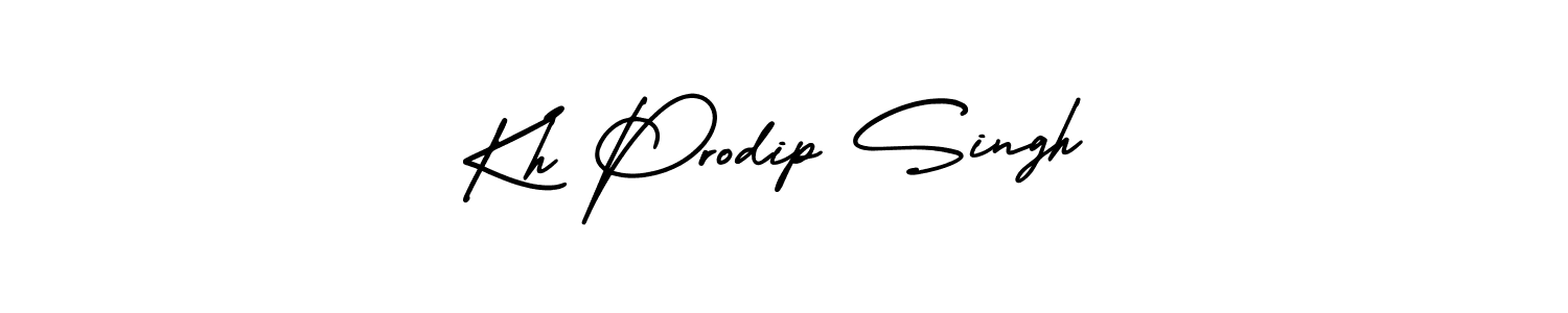 Make a beautiful signature design for name Kh Prodip Singh. With this signature (AmerikaSignatureDemo-Regular) style, you can create a handwritten signature for free. Kh Prodip Singh signature style 3 images and pictures png