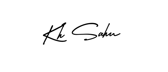 Make a short Kh Sahu signature style. Manage your documents anywhere anytime using AmerikaSignatureDemo-Regular. Create and add eSignatures, submit forms, share and send files easily. Kh Sahu signature style 3 images and pictures png