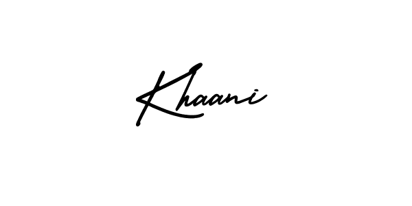 Also You can easily find your signature by using the search form. We will create Khaani name handwritten signature images for you free of cost using AmerikaSignatureDemo-Regular sign style. Khaani signature style 3 images and pictures png