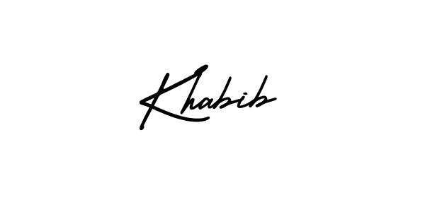 It looks lik you need a new signature style for name Khabib. Design unique handwritten (AmerikaSignatureDemo-Regular) signature with our free signature maker in just a few clicks. Khabib signature style 3 images and pictures png