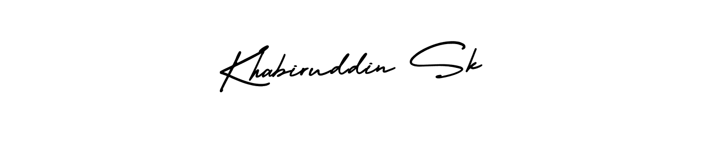 Create a beautiful signature design for name Khabiruddin Sk. With this signature (AmerikaSignatureDemo-Regular) fonts, you can make a handwritten signature for free. Khabiruddin Sk signature style 3 images and pictures png