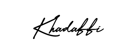 You can use this online signature creator to create a handwritten signature for the name Khadaffi. This is the best online autograph maker. Khadaffi signature style 3 images and pictures png