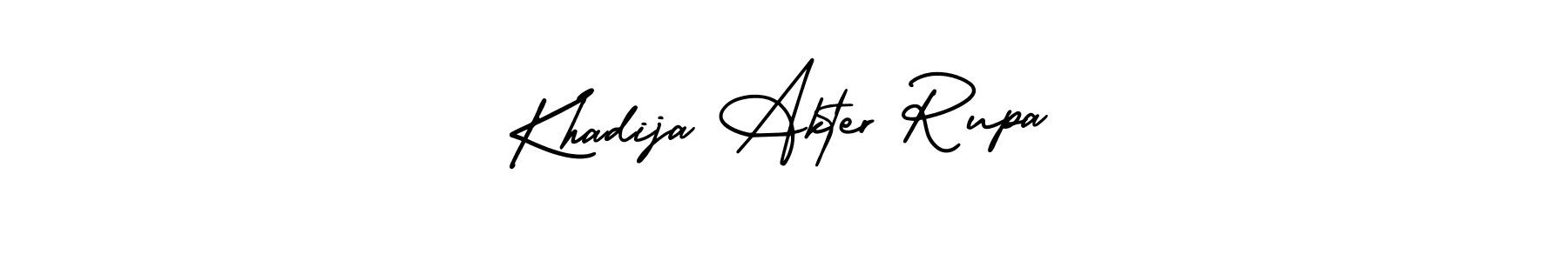 Create a beautiful signature design for name Khadija Akter Rupa. With this signature (AmerikaSignatureDemo-Regular) fonts, you can make a handwritten signature for free. Khadija Akter Rupa signature style 3 images and pictures png