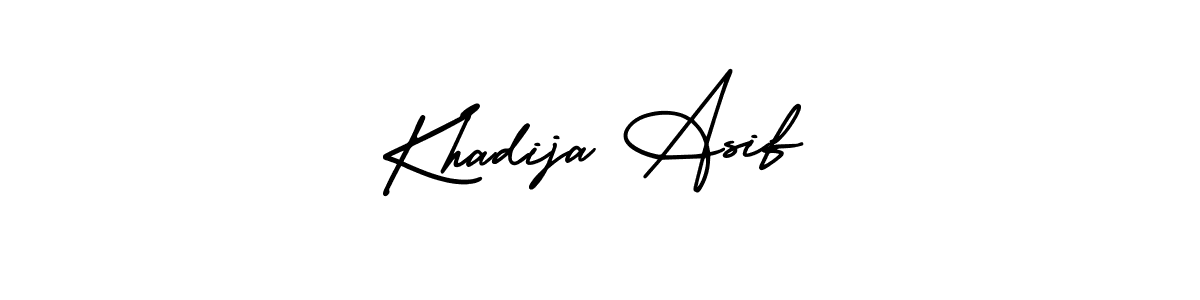 Khadija Asif stylish signature style. Best Handwritten Sign (AmerikaSignatureDemo-Regular) for my name. Handwritten Signature Collection Ideas for my name Khadija Asif. Khadija Asif signature style 3 images and pictures png