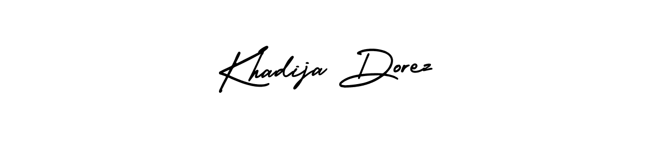 Also we have Khadija Dorez name is the best signature style. Create professional handwritten signature collection using AmerikaSignatureDemo-Regular autograph style. Khadija Dorez signature style 3 images and pictures png