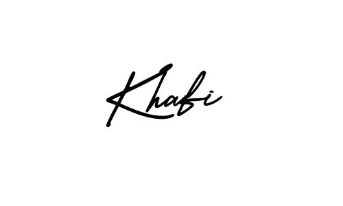 Also we have Khafi name is the best signature style. Create professional handwritten signature collection using AmerikaSignatureDemo-Regular autograph style. Khafi signature style 3 images and pictures png