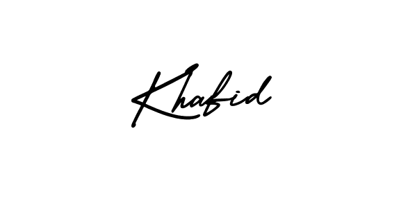 This is the best signature style for the Khafid name. Also you like these signature font (AmerikaSignatureDemo-Regular). Mix name signature. Khafid signature style 3 images and pictures png