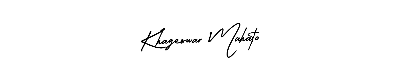 Make a beautiful signature design for name Khageswar Mahato. With this signature (AmerikaSignatureDemo-Regular) style, you can create a handwritten signature for free. Khageswar Mahato signature style 3 images and pictures png