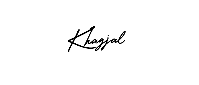 if you are searching for the best signature style for your name Khagjal. so please give up your signature search. here we have designed multiple signature styles  using AmerikaSignatureDemo-Regular. Khagjal signature style 3 images and pictures png