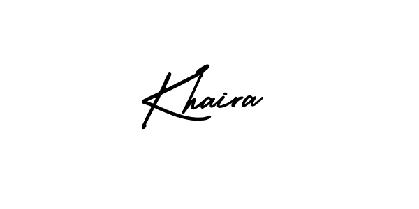 Similarly AmerikaSignatureDemo-Regular is the best handwritten signature design. Signature creator online .You can use it as an online autograph creator for name Khaira. Khaira signature style 3 images and pictures png