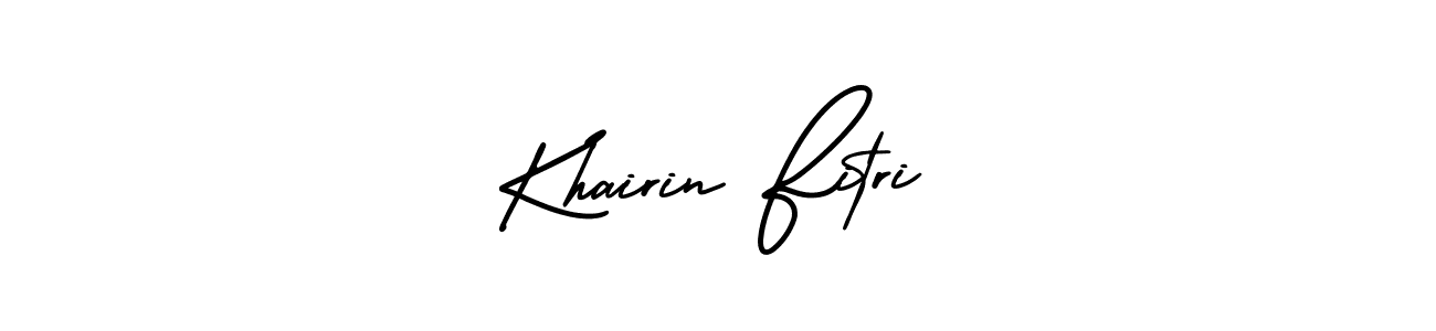 How to Draw Khairin Fitri signature style? AmerikaSignatureDemo-Regular is a latest design signature styles for name Khairin Fitri. Khairin Fitri signature style 3 images and pictures png