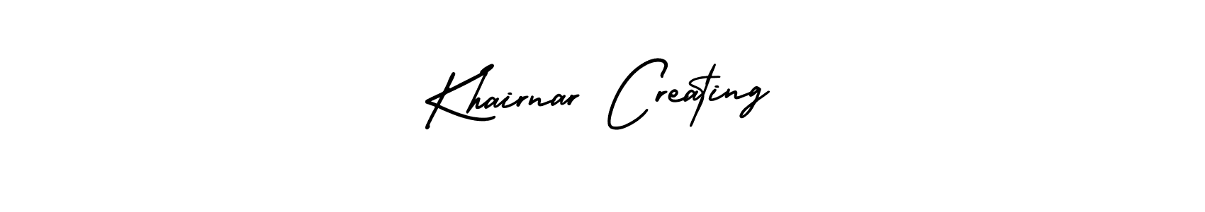 It looks lik you need a new signature style for name Khairnar Creating. Design unique handwritten (AmerikaSignatureDemo-Regular) signature with our free signature maker in just a few clicks. Khairnar Creating signature style 3 images and pictures png