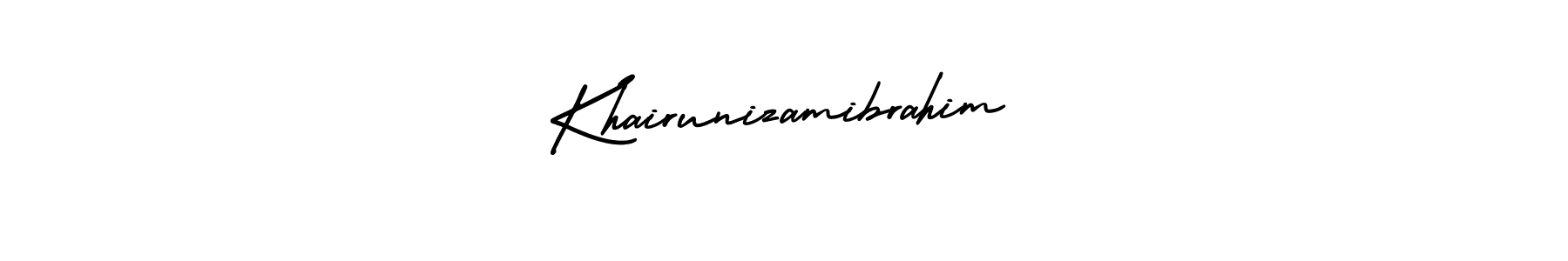 Also we have Khairunizamibrahim name is the best signature style. Create professional handwritten signature collection using AmerikaSignatureDemo-Regular autograph style. Khairunizamibrahim signature style 3 images and pictures png
