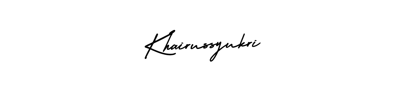 Also we have Khairussyukri name is the best signature style. Create professional handwritten signature collection using AmerikaSignatureDemo-Regular autograph style. Khairussyukri signature style 3 images and pictures png