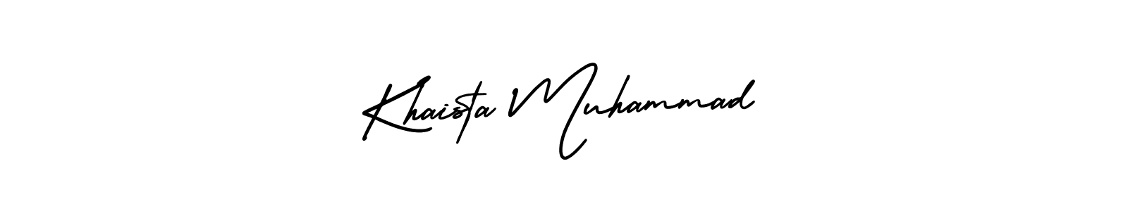 How to make Khaista Muhammad signature? AmerikaSignatureDemo-Regular is a professional autograph style. Create handwritten signature for Khaista Muhammad name. Khaista Muhammad signature style 3 images and pictures png