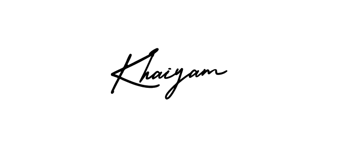 Create a beautiful signature design for name Khaiyam. With this signature (AmerikaSignatureDemo-Regular) fonts, you can make a handwritten signature for free. Khaiyam signature style 3 images and pictures png