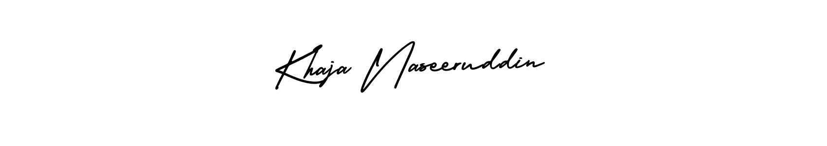 Khaja Naseeruddin stylish signature style. Best Handwritten Sign (AmerikaSignatureDemo-Regular) for my name. Handwritten Signature Collection Ideas for my name Khaja Naseeruddin. Khaja Naseeruddin signature style 3 images and pictures png