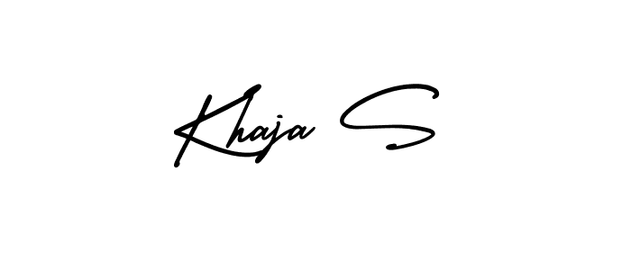 It looks lik you need a new signature style for name Khaja S. Design unique handwritten (AmerikaSignatureDemo-Regular) signature with our free signature maker in just a few clicks. Khaja S signature style 3 images and pictures png