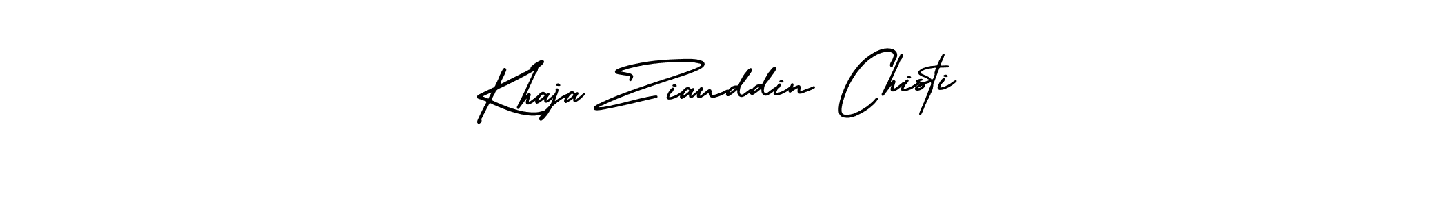 Make a beautiful signature design for name Khaja Ziauddin Chisti. With this signature (AmerikaSignatureDemo-Regular) style, you can create a handwritten signature for free. Khaja Ziauddin Chisti signature style 3 images and pictures png