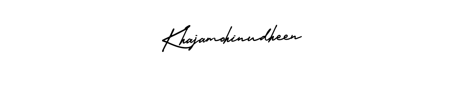 It looks lik you need a new signature style for name Khajamohinudheen. Design unique handwritten (AmerikaSignatureDemo-Regular) signature with our free signature maker in just a few clicks. Khajamohinudheen signature style 3 images and pictures png