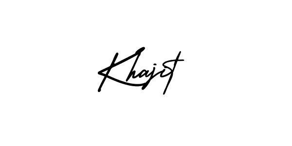 Khajit stylish signature style. Best Handwritten Sign (AmerikaSignatureDemo-Regular) for my name. Handwritten Signature Collection Ideas for my name Khajit. Khajit signature style 3 images and pictures png