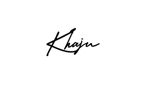 How to make Khaju signature? AmerikaSignatureDemo-Regular is a professional autograph style. Create handwritten signature for Khaju name. Khaju signature style 3 images and pictures png