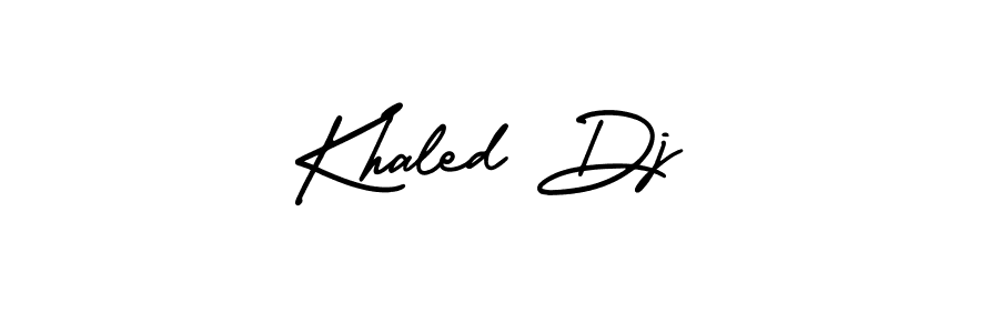 Also we have Khaled Dj name is the best signature style. Create professional handwritten signature collection using AmerikaSignatureDemo-Regular autograph style. Khaled Dj signature style 3 images and pictures png