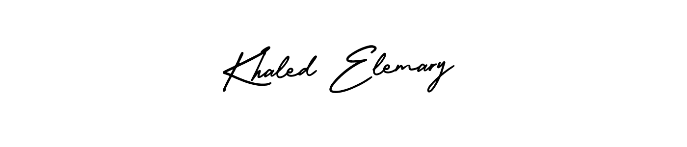 Design your own signature with our free online signature maker. With this signature software, you can create a handwritten (AmerikaSignatureDemo-Regular) signature for name Khaled Elemary. Khaled Elemary signature style 3 images and pictures png