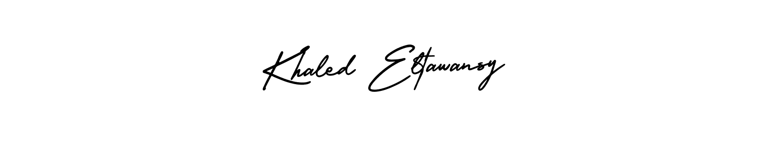 Use a signature maker to create a handwritten signature online. With this signature software, you can design (AmerikaSignatureDemo-Regular) your own signature for name Khaled Eltawansy. Khaled Eltawansy signature style 3 images and pictures png