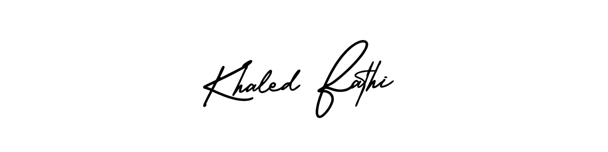 Best and Professional Signature Style for Khaled Fathi. AmerikaSignatureDemo-Regular Best Signature Style Collection. Khaled Fathi signature style 3 images and pictures png