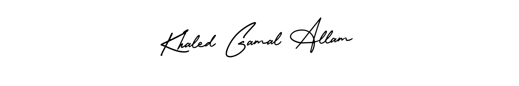 Create a beautiful signature design for name Khaled Gamal Allam. With this signature (AmerikaSignatureDemo-Regular) fonts, you can make a handwritten signature for free. Khaled Gamal Allam signature style 3 images and pictures png