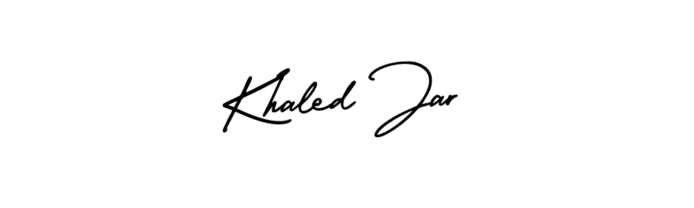 Also You can easily find your signature by using the search form. We will create Khaled Jar name handwritten signature images for you free of cost using AmerikaSignatureDemo-Regular sign style. Khaled Jar signature style 3 images and pictures png