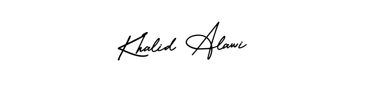 Make a beautiful signature design for name Khalid Alawi. Use this online signature maker to create a handwritten signature for free. Khalid Alawi signature style 3 images and pictures png