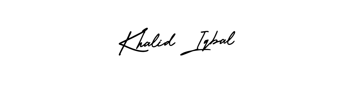 How to make Khalid Iqbal signature? AmerikaSignatureDemo-Regular is a professional autograph style. Create handwritten signature for Khalid Iqbal name. Khalid Iqbal signature style 3 images and pictures png