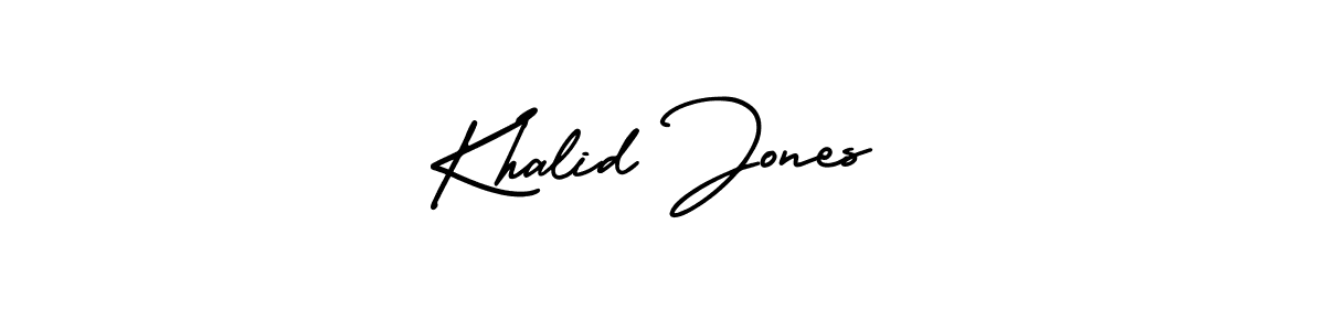 Best and Professional Signature Style for Khalid Jones. AmerikaSignatureDemo-Regular Best Signature Style Collection. Khalid Jones signature style 3 images and pictures png