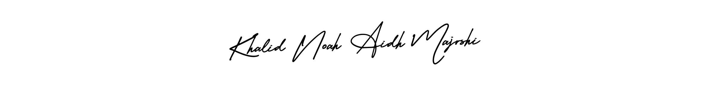 Use a signature maker to create a handwritten signature online. With this signature software, you can design (AmerikaSignatureDemo-Regular) your own signature for name Khalid Noah Aidh Majrshi. Khalid Noah Aidh Majrshi signature style 3 images and pictures png