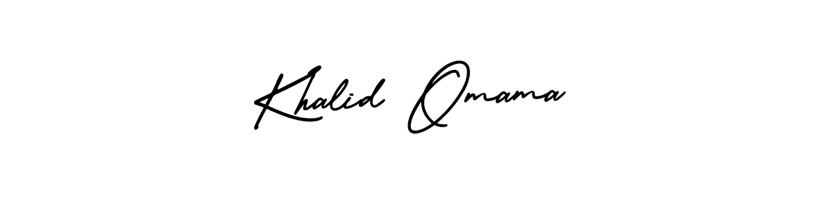 Also we have Khalid Omama name is the best signature style. Create professional handwritten signature collection using AmerikaSignatureDemo-Regular autograph style. Khalid Omama signature style 3 images and pictures png