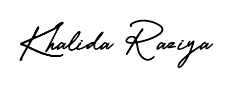 Also You can easily find your signature by using the search form. We will create Khalida Raziya name handwritten signature images for you free of cost using AmerikaSignatureDemo-Regular sign style. Khalida Raziya signature style 3 images and pictures png