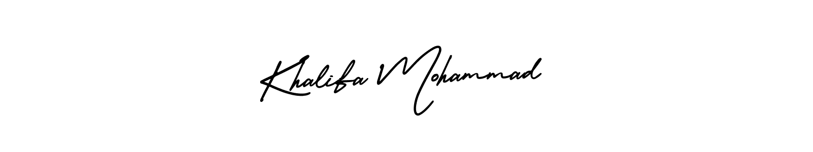 How to Draw Khalifa Mohammad signature style? AmerikaSignatureDemo-Regular is a latest design signature styles for name Khalifa Mohammad. Khalifa Mohammad signature style 3 images and pictures png