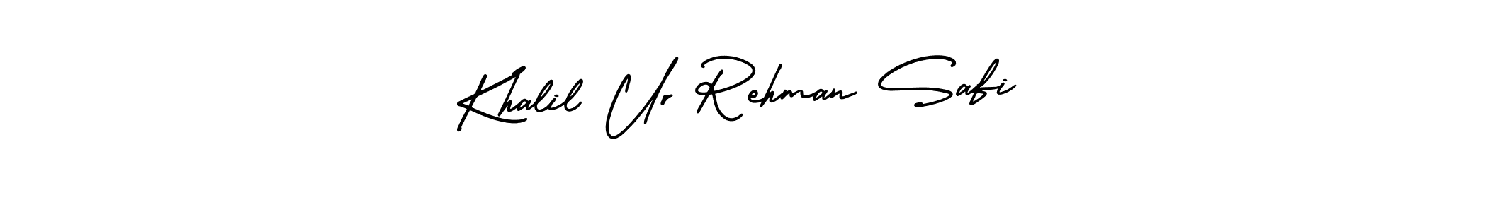 Check out images of Autograph of Khalil Ur Rehman Safi name. Actor Khalil Ur Rehman Safi Signature Style. AmerikaSignatureDemo-Regular is a professional sign style online. Khalil Ur Rehman Safi signature style 3 images and pictures png