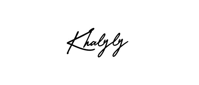 Make a beautiful signature design for name Khalyly. Use this online signature maker to create a handwritten signature for free. Khalyly signature style 3 images and pictures png