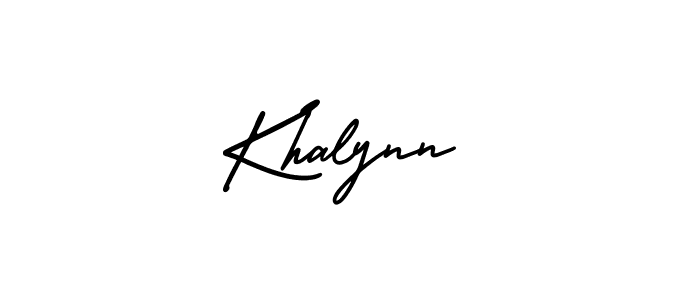 Make a beautiful signature design for name Khalynn. Use this online signature maker to create a handwritten signature for free. Khalynn signature style 3 images and pictures png