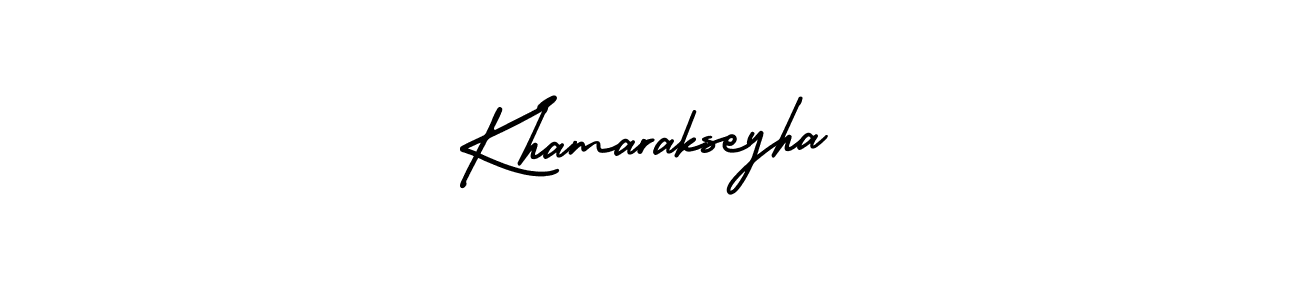 Make a beautiful signature design for name Khamarakseyha. With this signature (AmerikaSignatureDemo-Regular) style, you can create a handwritten signature for free. Khamarakseyha signature style 3 images and pictures png