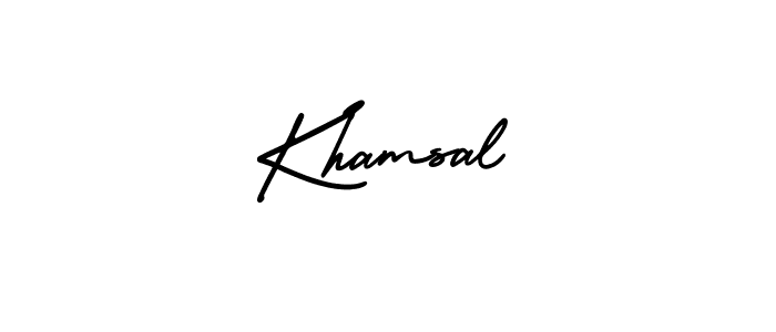 Make a beautiful signature design for name Khamsal. Use this online signature maker to create a handwritten signature for free. Khamsal signature style 3 images and pictures png
