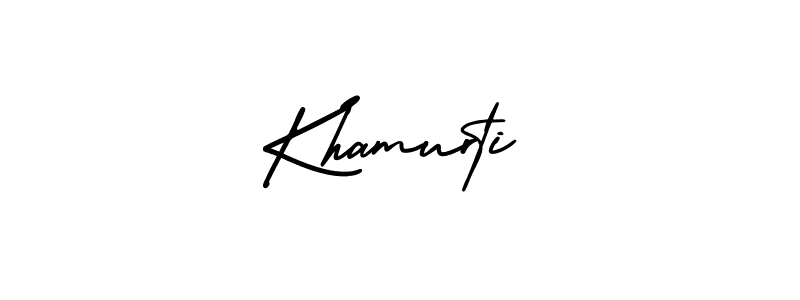 Khamurti stylish signature style. Best Handwritten Sign (AmerikaSignatureDemo-Regular) for my name. Handwritten Signature Collection Ideas for my name Khamurti. Khamurti signature style 3 images and pictures png