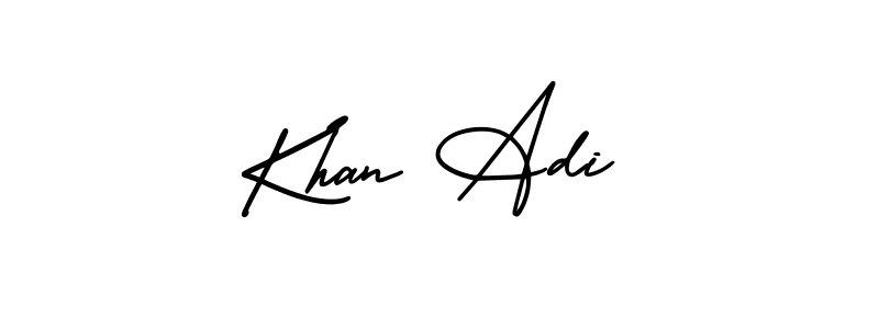 Make a beautiful signature design for name Khan Adi. Use this online signature maker to create a handwritten signature for free. Khan Adi signature style 3 images and pictures png